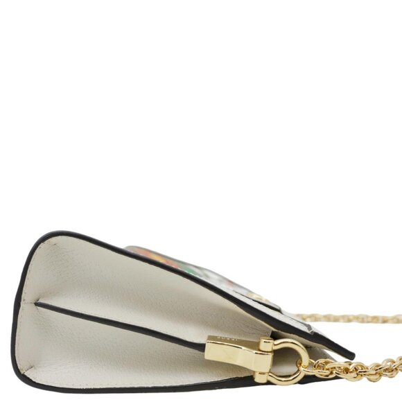 Gucci  Ophidia Web Small GG Floral Canvas Chain Shoulder Bag Off White 503877 - Picture 10 of 13